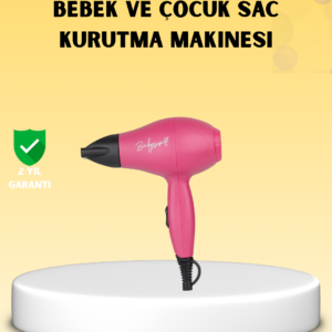 Çocuklara Özel Mini Fön Makinesi – 500/1000W Güç – Düşük Gürültü