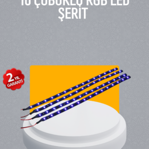 LED Yağmur Işığı Seti 10 Adet Meteor Çubuk Aydınlatma