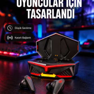 Led Işıklı Metal Kasa Kablosuz Kulaklık Yeni Nesil