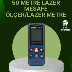 50 Metre Lazer Mesafe Ölçer Profesyonel Dijital Ölçüm Cihazı