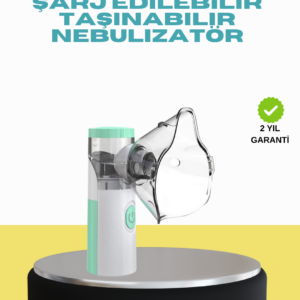 Sessiz Çalışan Taşınabilir Şarjlı Nebulizatör
