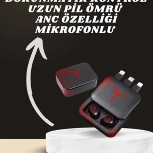 Dijital Göstergeli Powerbank Kablosuz Kulaklık ve 7 Kordonlu Yeni Nesil Akıllı Saat Dokunmatik Kontrol