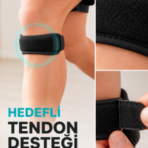 Ayarlanabilir Tendon Destek Bandı Diz Altı Spor Koşu Yürüyüş Bandı