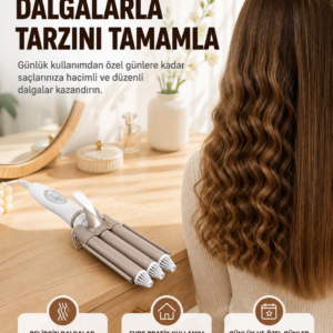 Profesyonel Kullanıma Uygun Bukle Maşası Yeni Nesil