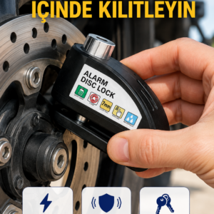 110 dB Alarm Disk Kilidi Motosiklet Scooter Bisiklet Güvenlik Yeni Nesil