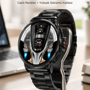 Şık Metal Kasa ve Değiştirilebilir Kordonlarla SW80 Smartwatch Yeni Nesil