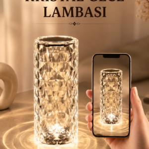 Kristal Dokunmatik Ve Kumandalı Masa Ve Gece lambasI