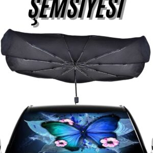 Güneş Önleyici Katlanabilir Oto Araba Güneşlik Şemsiye Tip Ön Cam