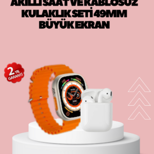 Watch 9 Max Akıllı Saat 45 mm Geniş Ekran Kulaklık Seti
