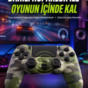 Uzun Pil Ömürlü Oyun Kolu – USB ile Hızlı Şarj Desteği