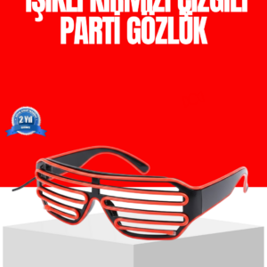 Dikkat Çeken Tasarımlı LED Işıklı Eğlence Gözlüğü