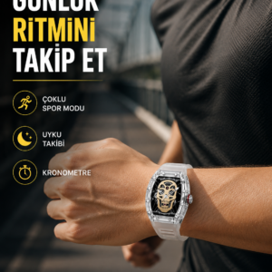 Uzun Pil Ömürlü Akıllı Saat Spor ve Günlük Kullanım Yeni Nesil