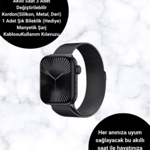 Akıllı Saat SQ-16 Mini Series 10 | Unisex Tasarım, Sağlık ve Spor Takibi