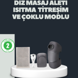 Isıtmalı Titreşimli Diz Masaj Cihazı 3D Rezonans Teknolojili