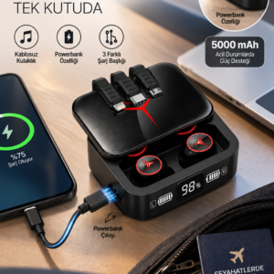 Kablosuz Kulaklık Yeni Nesil Bluetooth Kulaklık ANC Özelliği Şık Tasarım