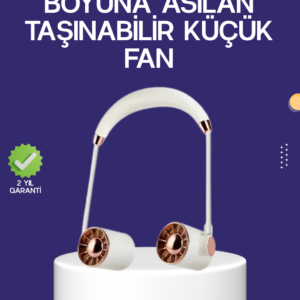 Katlanabilir Asılabilir Mini Fan USB Şarjlı 3 Kademeli Sessiz
