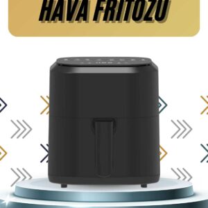 4L Airfryer Hazneli Hava Fritözü Yağsız Fritöz Taşınabilir Fırın İşlevi Gören Pratik