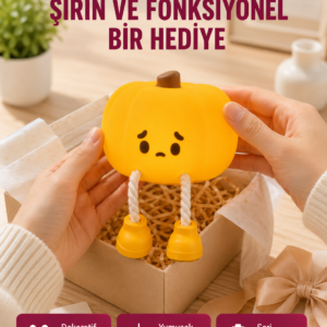 Şarjlı Pumpkin LED Masa Lambası Zamanlayıcılı Dokunmatik Yeni Nesil