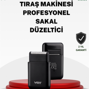 Pistonlu ve Örgülü Ağ Başlıklı Kart Tipi Traş Makinesi – Hafif, Güvenli, USB Şarjlı