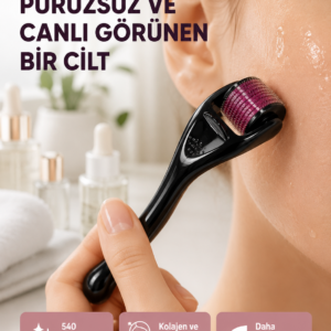 Dermaroller Titanyum 540 İğneli 1 mm Cilt Yenileme ve Anti Aging Etkisi