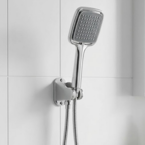 Siyah Duş Seti El Duşu Başlığı Spiral Hortum ve Duvar Askısı Banyo Duş Seti