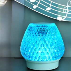 G5 Kristal Şarjlı Masa Lambası - 7 Renk Gece Lambası ve Bluetooth Hoparlör