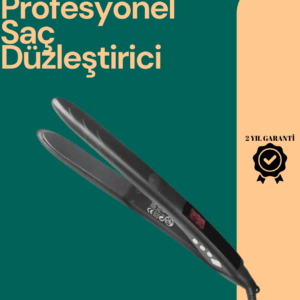 Isı Ayarlı Profesyonel Saç Düzleştirici – Titanyum Seramik Plaka