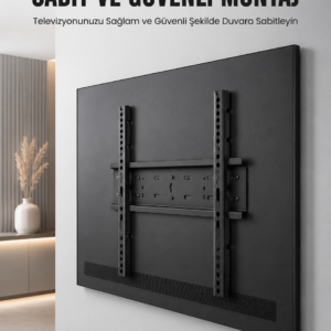 Profesyonel Sabit TV Askı Aparatı Ultra Dayanıklı Çelik Duvar Montaj Braketi 50-95 İnç