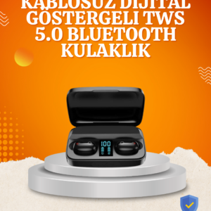 1800 mAh Güçlü Şarj Kutusu ile Bluetooth Kulaklık Seti