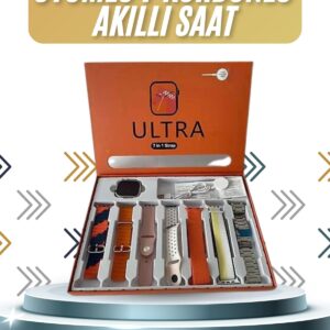 7 Kordonlu Akıllı Saat Plastik Kordon Hasır Kordon Çelik Kordon