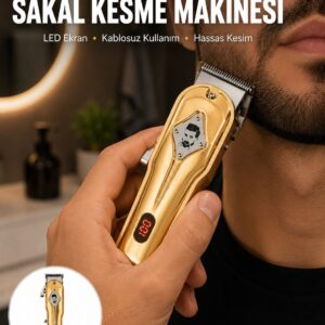 Ergonomik Tasarımlı, Hafif ve Taşınabilir Profesyonel Tıraş Makinesi Yeni Nesil