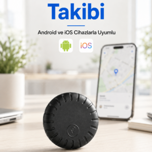 Akıllı GPS Takip Cihazı Android ve iOS Uyumlu 2 Yıl Pil Ömürlü Mini Konum Bulucu