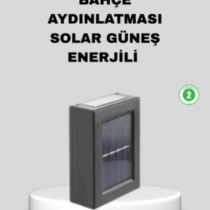 Solar Dış Mekan Aplik Su Geçirmez Dayanıklı LED Aydınlatmalı