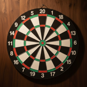 15 İnç Dart Tahtası Seti Dayanıklı Yapı 4 Metal Dart Oku
