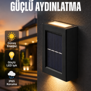 Güneş Enerjili LED Duvar Aydınlatması Yeni Nesil