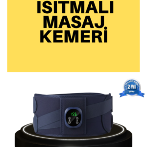Dijital Ekranlı Isıtmalı Masaj Kemeri Bel Çevresi 100 cm Altı İçin Uygun
