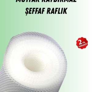 Şeffaf mutfak raflığı ve çekmece kaplaması kaydırmaz pvc