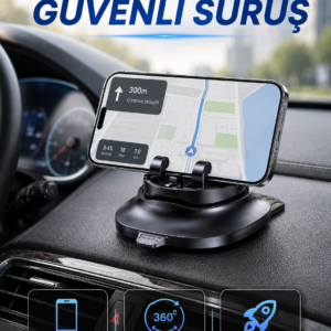 Katlanabilir Araç İçi Telefon Tutucu Gizli Numaratörlü Telefon Standı