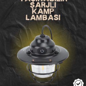 Kamp ve Bahçe İçin Retro LED Fener – Sıcak Işık, Uzun Ömürlü Batarya