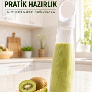 Şarjlı Smoothie Blender 400 ML Taşınabilir Meyve Karıştırıcı Pratik Mini Blender