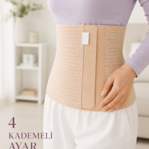 26 cm Abdominal Korse Doğum Sonrası 4 Kademeli Ayarlanabilir Karın Bel Korsesi