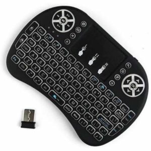 Kablosuz Türkçe Q Klavye RGB Işıklı Televizyon Ps3 Dokunmatik Mouse