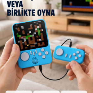 TV Bağlantılı Çift Oyunculu Şarjlı Retro Gamepad Seti