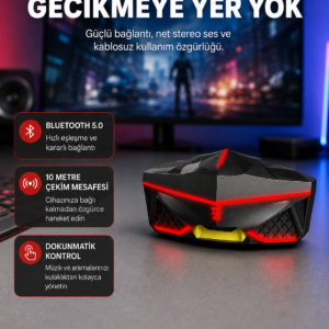 Kablosuz Bluetooth Kulaklık 5.0 Dokunmatik Kontrol Gürültü Engelleme