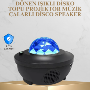 Bluetooth & USB Müzik Çalar Gece Lambası – 50 m² Kapsama, Uzaktan Kumanda
