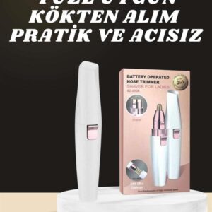 Kulak Burun ve Yüz Epilasyon Aleti ve Yüz Masaj Aleti İkili Cilt Bakım Seti