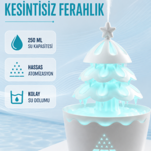 Şans Ağacı LED Işıklı Ultrasonik Buhar Makinesi Esansiyel Yağ Aroma Yayıcı