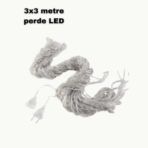 3x3 LED Işık Perdesi Şelale Model İç Dış Mekân Dekorasyonu