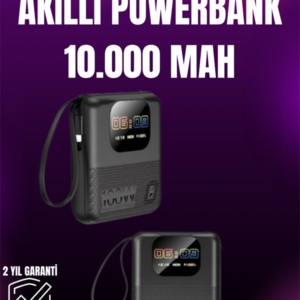 3'ü 1 Arada Akıllı Powerbank Saat ve Hoparlör 10.000 mAh