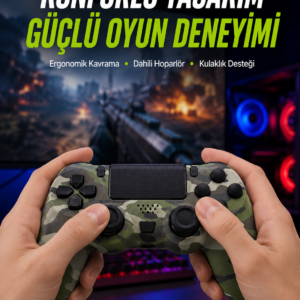 Dahili Hoparlör ve Kulaklık Girişli Oyun Kolu – Kişisel ve Ortak Ses Deneyimi